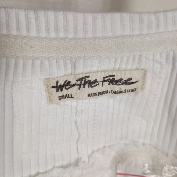NEW Free People We The Free Lyrical Tunic Shirt Ivory White Size Small - Picture 11 of 12